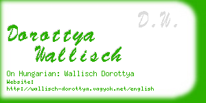 dorottya wallisch business card